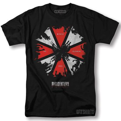 Resident Evil T-shirt Umbrella Corp Racoon City Klassisk Film Grafisk T-shirt