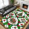 Christmas Printed Square Area Rug Soft Non Slip Floor Carpet For Bedroom Holiday Gift