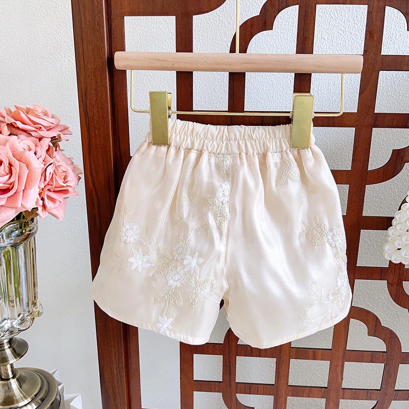 Summer Baby Girl Cheongsam Vest Set – Stylish Two-Piece Outfit