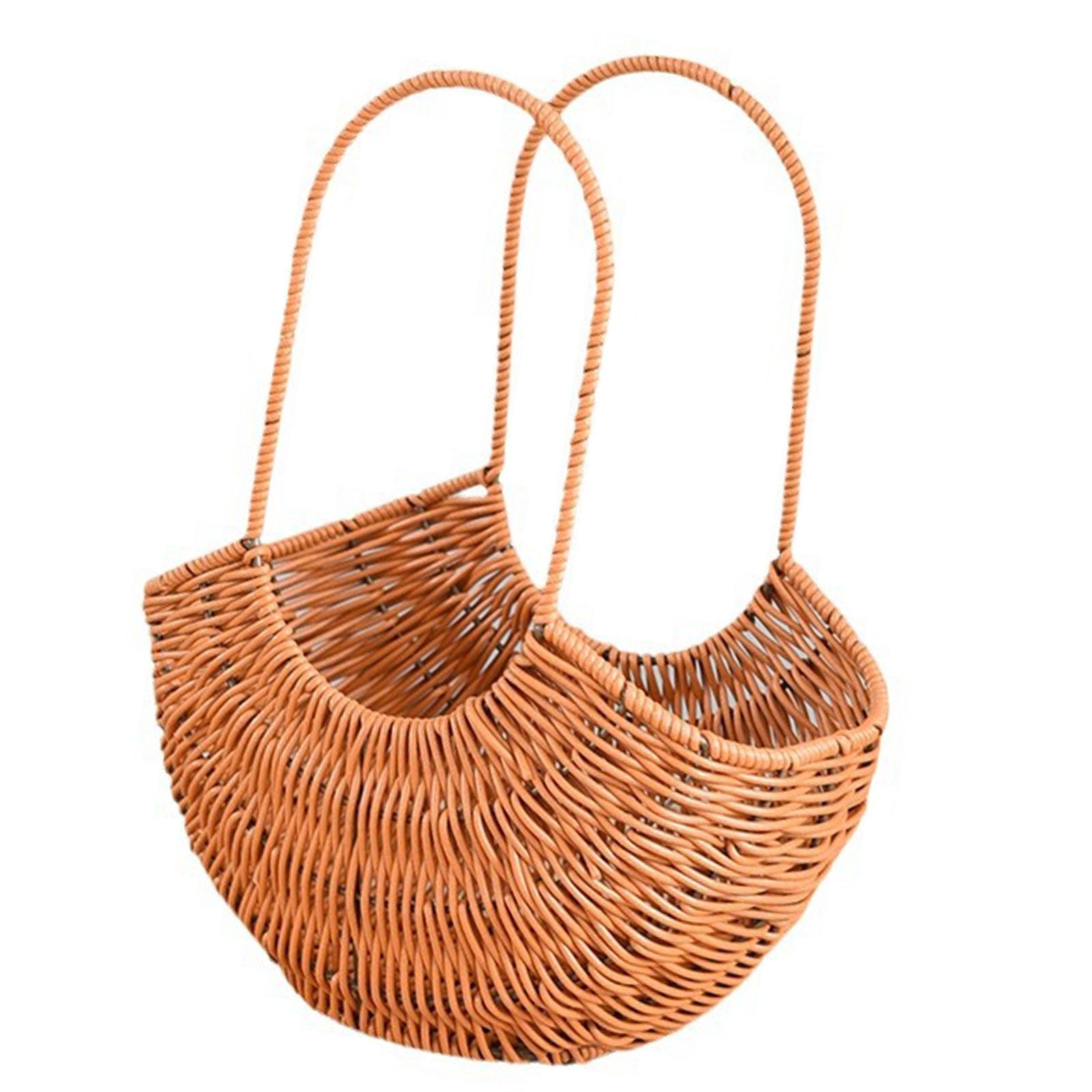 Элегантные ротанговые плетеные вручную цветочные корзины переносные цветочные горшки для свадеб и украшения дома L 1529₽