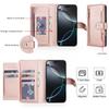 Flip Wallet Case for iPhone 16e/16/15 Pro Max/16 15 Plus, Zipper Pocket Cover with Card Holder Slots, Magnetic Closure, Lanyard