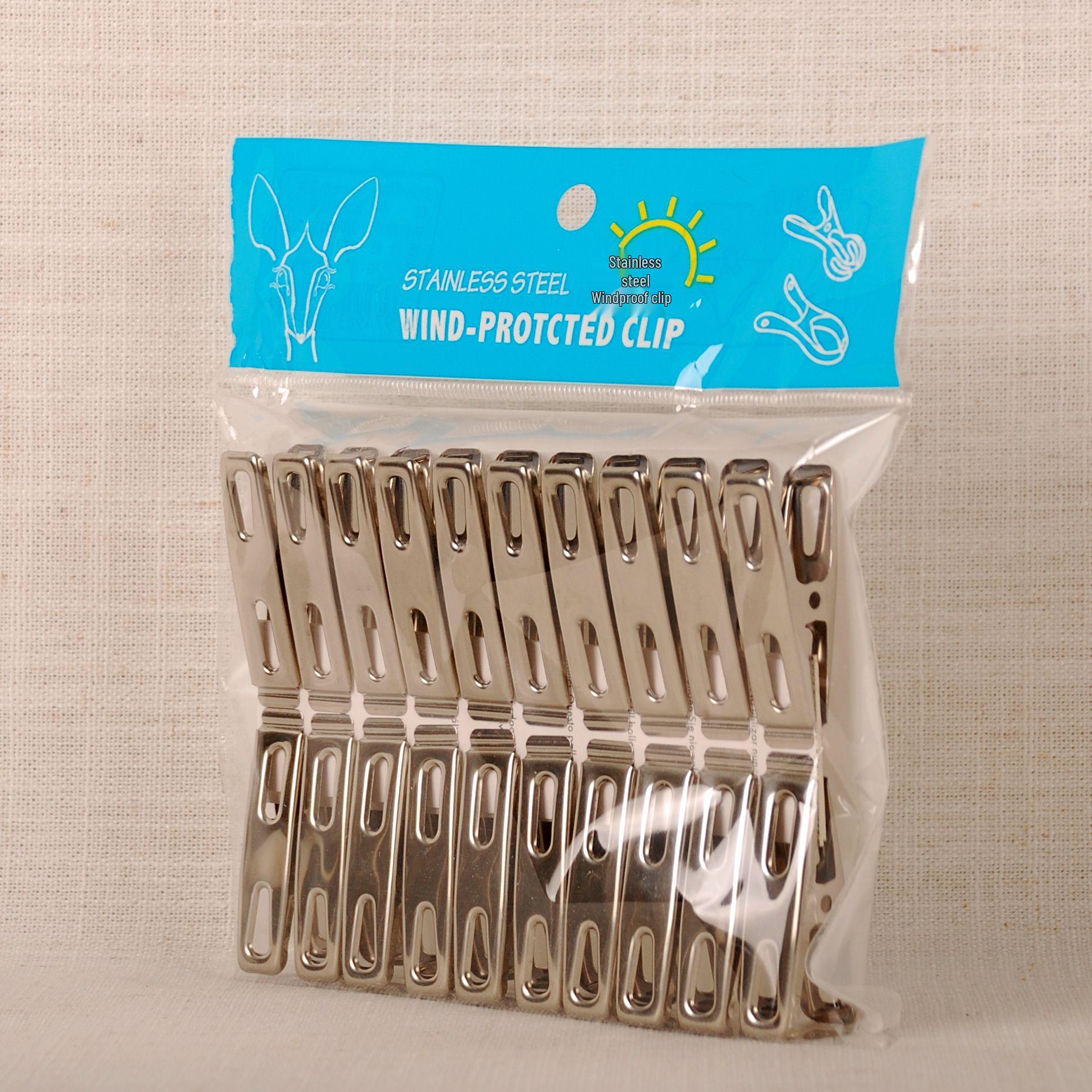 E-commerce Group Assorted Non-Magnetic Stainless Steel Clips: Small, Large Openings, Flat, and Quilt Clips