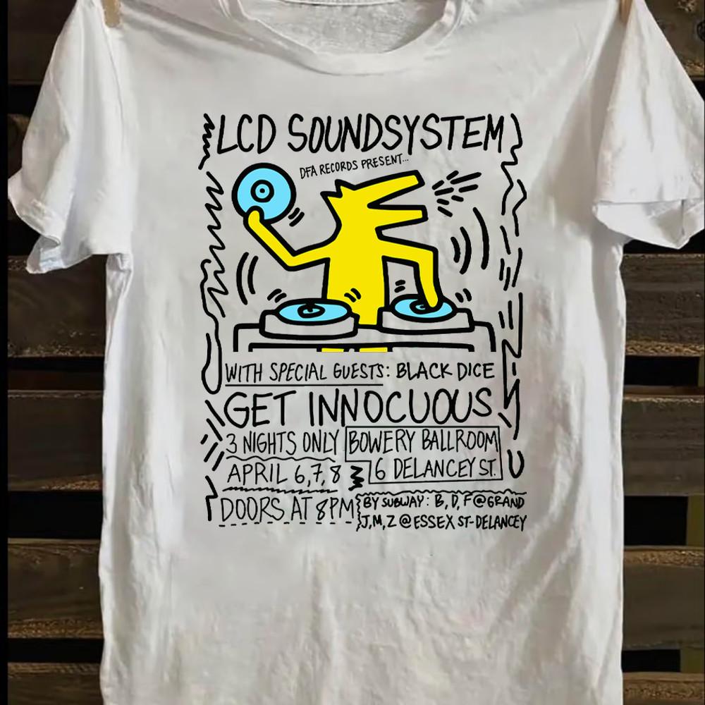 

LCD Soundsystem band Cotton WHite Shirt Unisex Concert All Sizes TR608 Unisex T-Shirt M