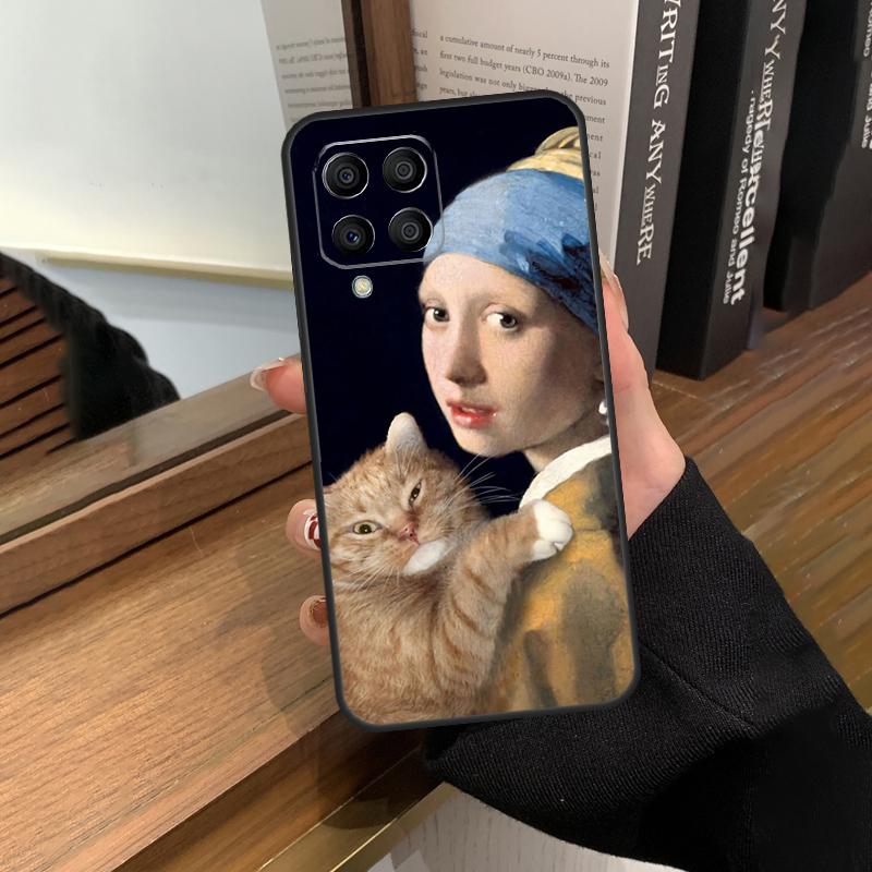 Lustige Katzen Kunst Hülle Für Samsung Galaxy M56 M16 M36 M33 M53 M13 M12 M32 M52 M20 M15 M55 M31 M14 M35 M34 M54