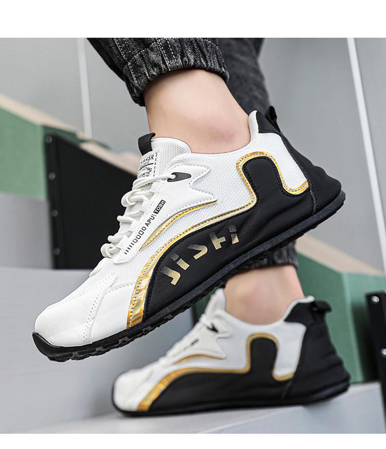 Men's 2026 Breathable Mesh Sports Shoes: Trendy Casual High-End Dad Sneakers Plus Size