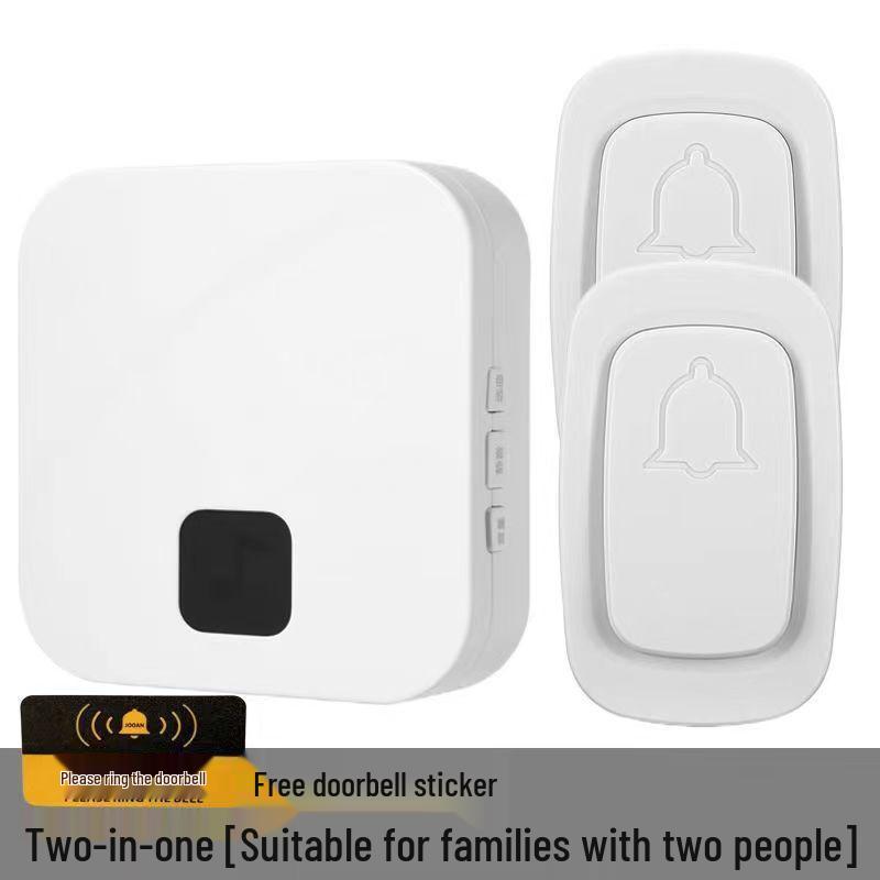 Battery-Free Wireless Doorbell: Waterproof 433MHz, Dual-Use Self-Powered, Elderly Call Button.