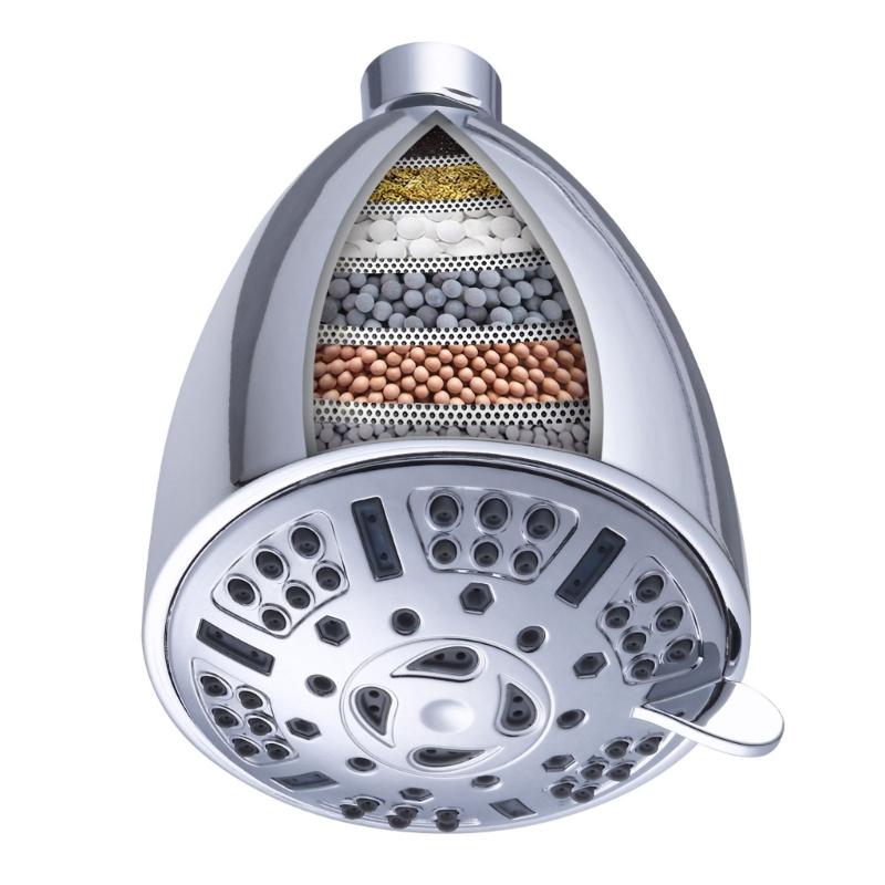 High Pressure Shower Filter Purifying Showerhead Bathroom Replacement Showerhead Water Softener Remove Chlorine