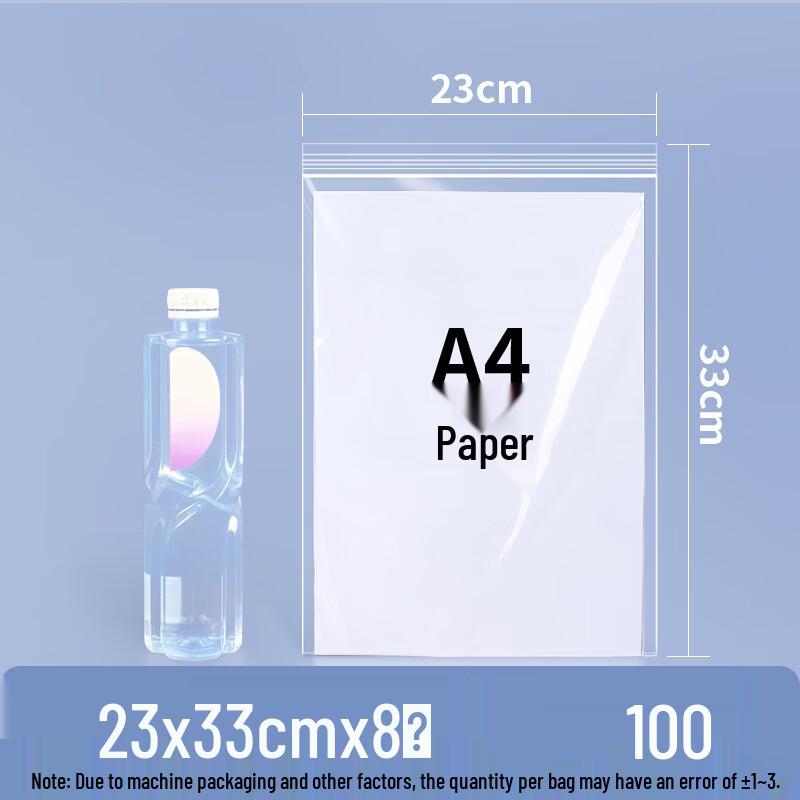 Transparent Self-Sealing Food Storage Bags