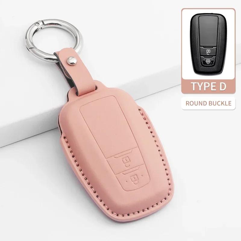 2/3 Tasten Auto Schlüsselhülle Schale Fob für Toyota Prius Camry Corolla CHR C-HR RAV4 Land Cruiser Fernbedienung Schlüsselanhänger PU Zubehör