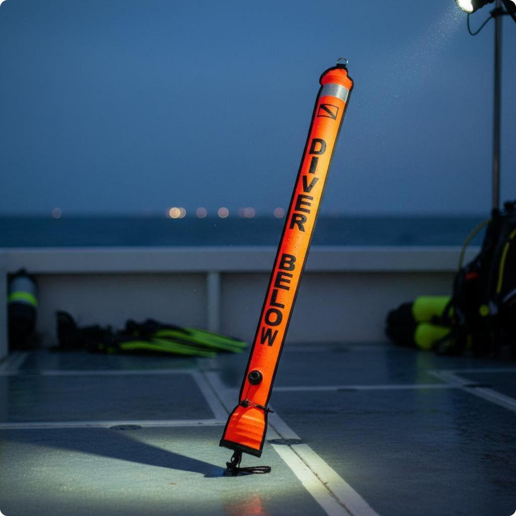 SMB Marker Buoy High Visibility Inflatable Dive Easy