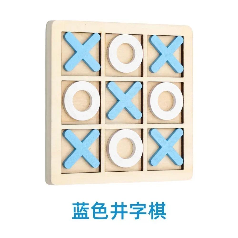 Children's Logical Thinking Mental Board Game Parent-child Early Education XO Chess Puzzle Toddler Toys Wooden