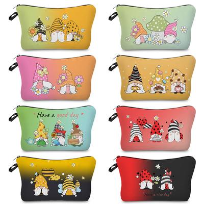 Neceser para mujer con estampado de enanos, organizador de artículos de aseo de viaje, estuche de almacenamiento 6392