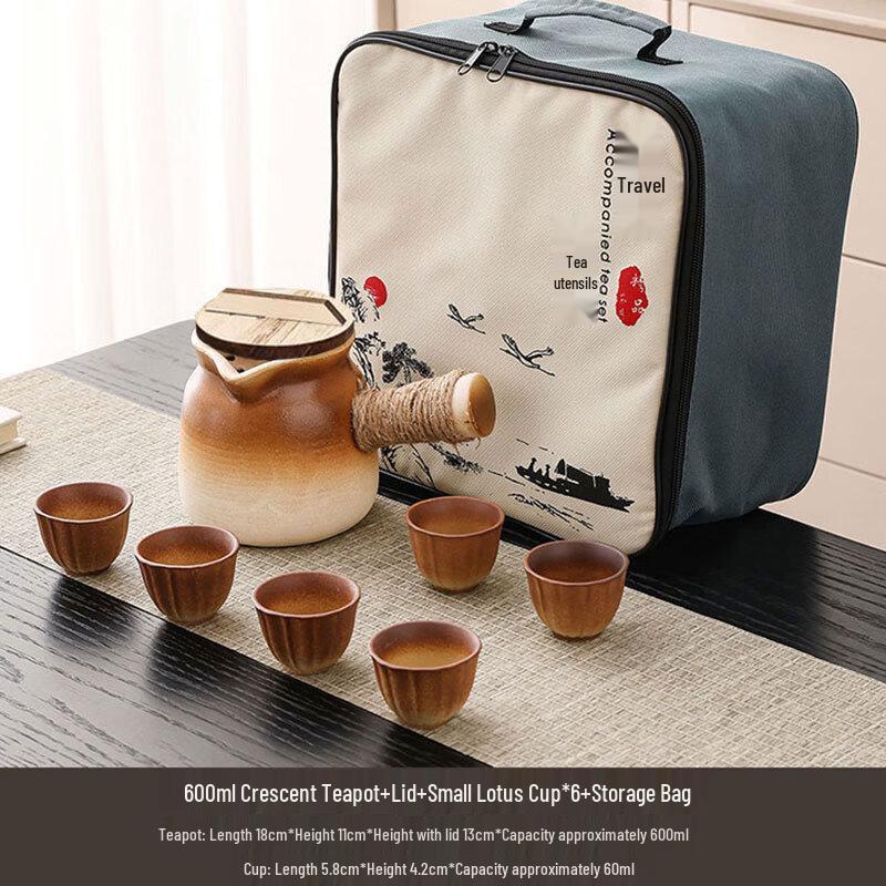 Ceramic Tea Pot & Cup Set for Stove-Side Brewing