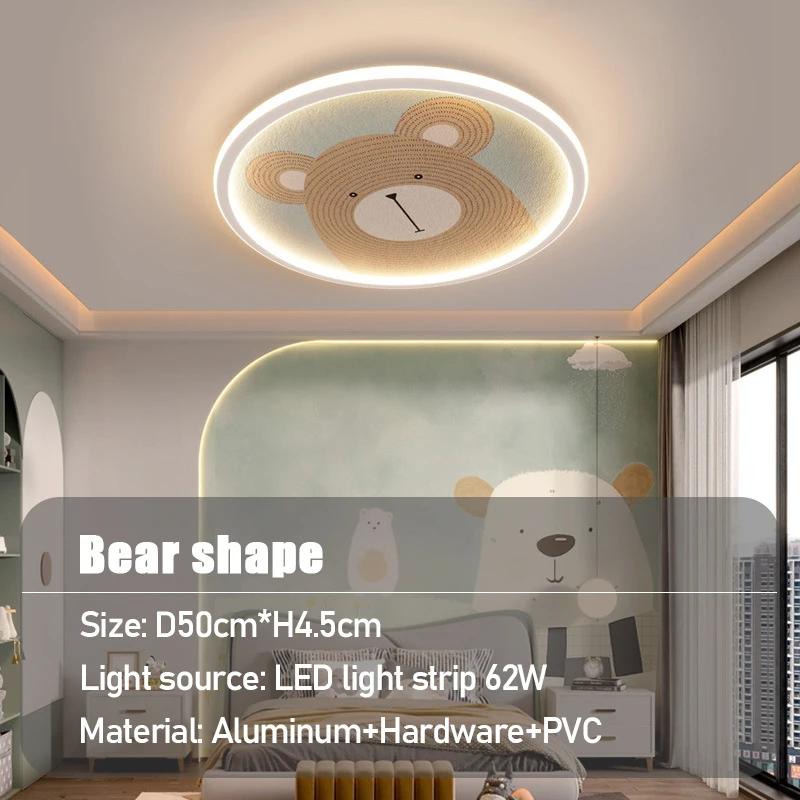 Modern minimalist LED ceiling light cute animal and children's room ceiling light creative bedroom acrylic lighting fixtures
