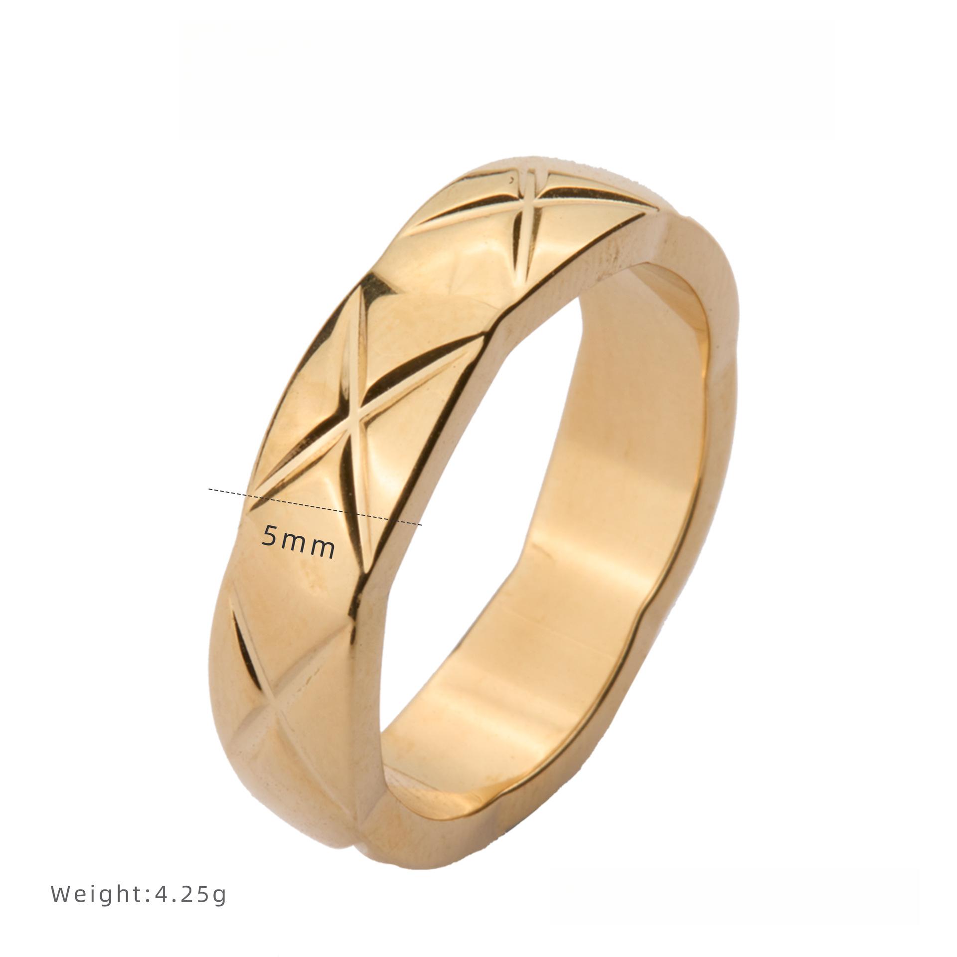 

Французское кольцо из титановой стали в форме ромба в стиле Сяосянфэн, нишевый дизайн, дофаминовые украшения, кольцо в стиле инс 8