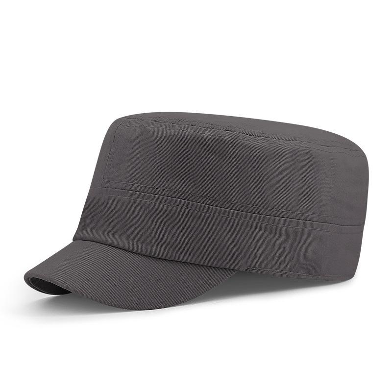 Big Size Sun Hats Full Close Flat Army Cap Male Short Peaked Fitted Cap Plus Size Baseball Cap S 55-56cm M 56-59cm L60-63cm