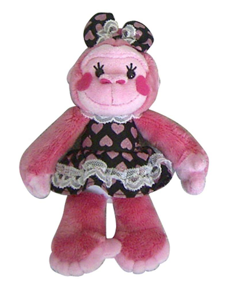 Lovely Gorilla Plush Toy (S) Pink Gorilla, Height 23cm