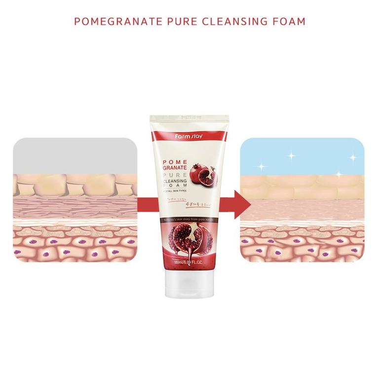 FARM STAY Granatapfel-Reinigungsschaum 180 ml (3 Optionen)