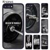 Krajews Workout Motivation Fitness Gym Quotes Phone Case For iPhone 17 Air 16 15 14 Plus 11 12 13 Pro Max Coque