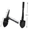 Collapsible Shovel With Compass Multifunctional Tactical Shovel With Zipper Bag Anti-slip Handle Garden Tool