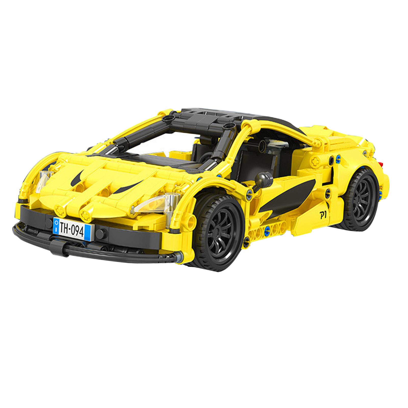 

1/18 Car Model s Kit Construction toy children kids puzzle Early Education Pull Years Old жовтий