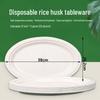 FATTBAO Rice Husk Disposable Picnic Plates