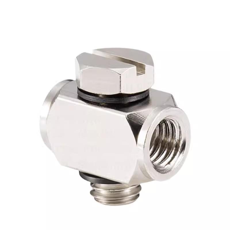 Miniature Metal Pneumatic Quick Connect T-Type Connector