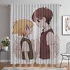 Living Room Space Lightblocking Drape Sheer for Bedroom Home Interior Draperies 2 Panels Divider Covers Child for Omori Cooking Room Draperies