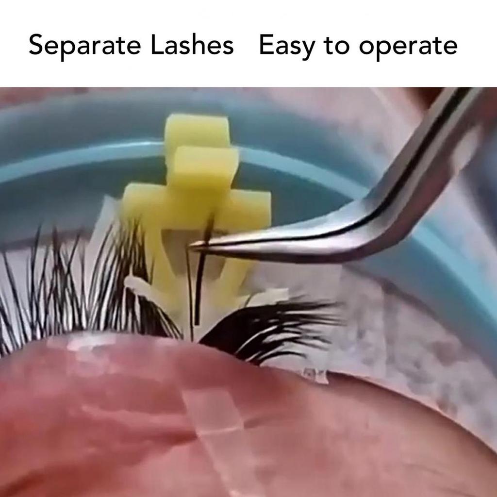 Wimperntrenner Werkzeug Wiederverwendbar Einfache Reinigung Gummi Wimpernverlängerung Separator für Schönheitssalon