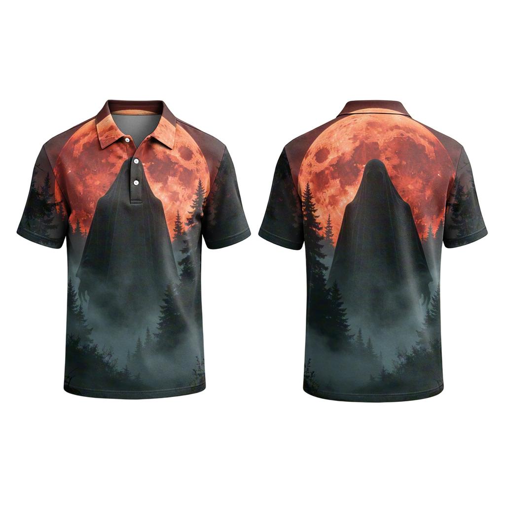 Men's Halloween Print Short Sleeve Casual T-Shirt