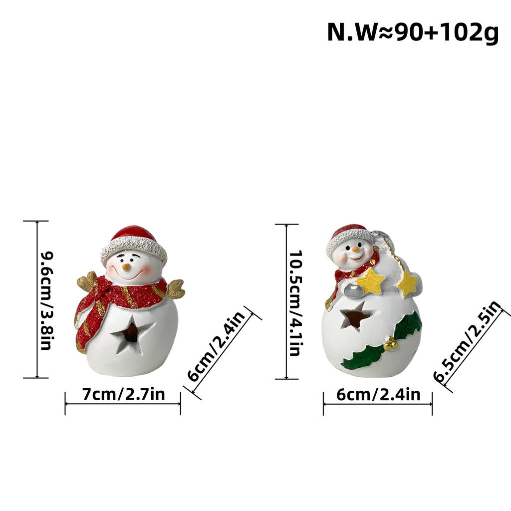 New Night Lights Santa Claus Ornaments Resin Crafts Creative Home Desktop Decoration Gift