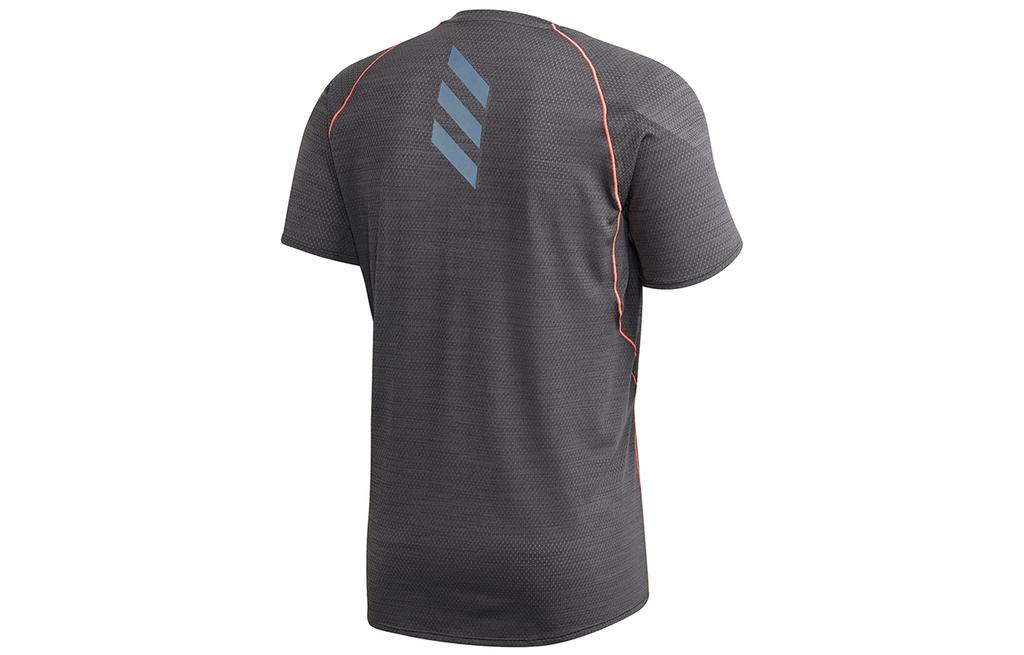 adidas T Shirts Men's Gray Crew Neck Moderate Straight Fit GH7895