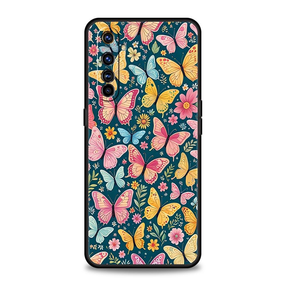 Butterfly Design Soft TPU For Realme 13 12 11 10 9 Pro Plus GT3 GT2 C21 C25 C35 C53 C55 C67 Pro 5G Phone Case Cover Fundas Capas