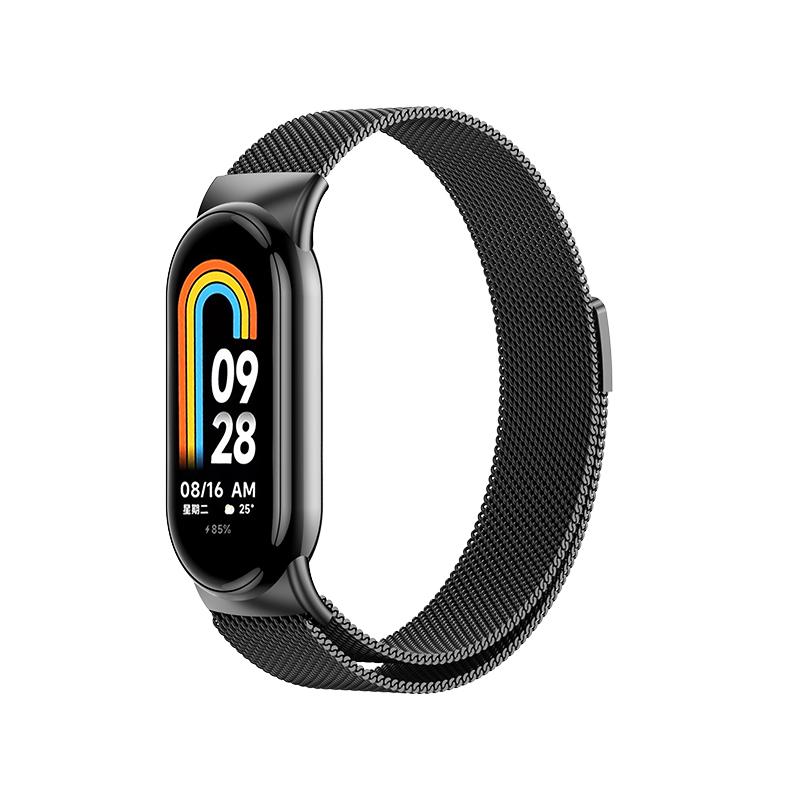 Pasek Mediolski do Xiaomi Mi Band 10 9 8 NFC Magnetyczna Bransoleta Correa dla Xiaomi Band 10 Ceramiczny Metalowy Wymienne Akcesoria