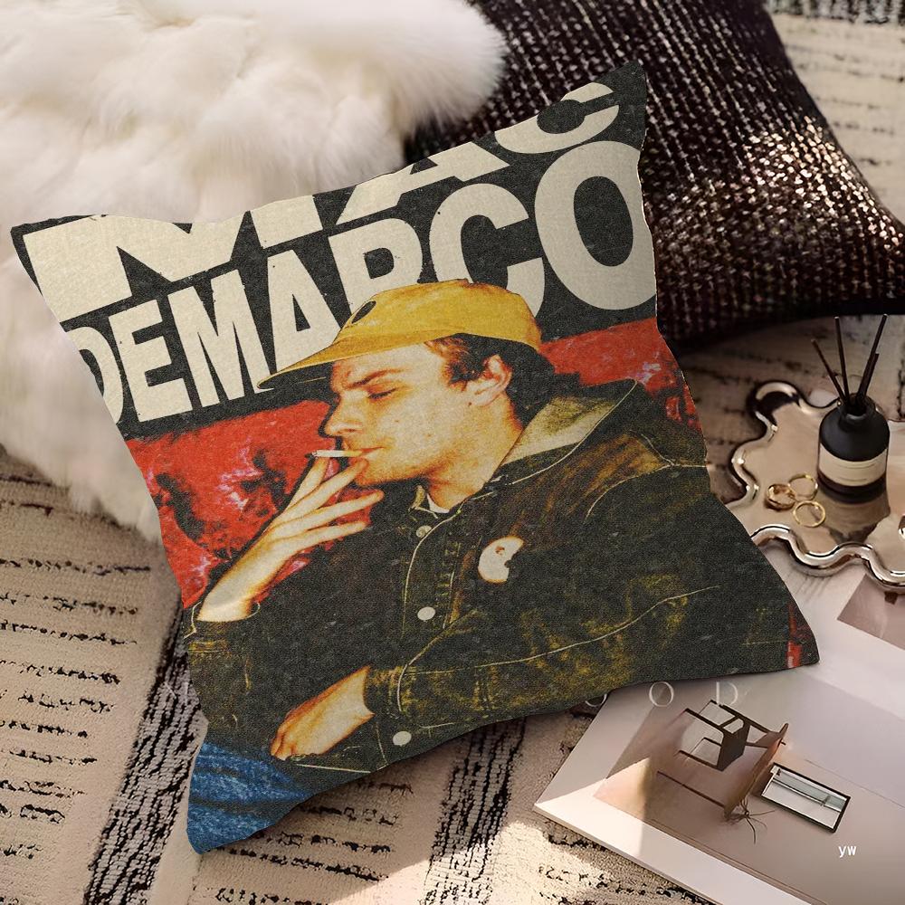 Mac Demarco Maple Design Cushion Cover Happy Autumn Harvest Decor Holiday Decorati Pillow Cover