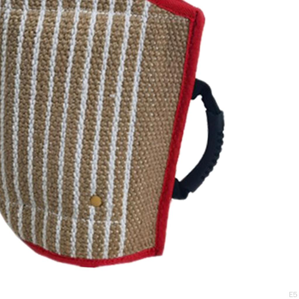 Soft Jute Cover Jump Training Dogs Chew Toys Tug for German Schutzhund Work Dog Young