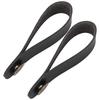 6PCS Leather Material Guitar Strap Holder Black Guitar Strap Lock Headstock Strap Tie  For Guitars