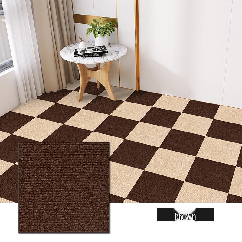 Self-Adhesive Anti-Slip Splicing Floor Mat for Bedroom: Pet-Friendly, Anti-Collision, Commercial Office and Full Coverage Carpet