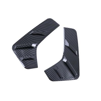2Pcs Carbon Fiber Hinten Nebel Lampe Lampe rahmen Aufkleber für Byd Yuan Plus