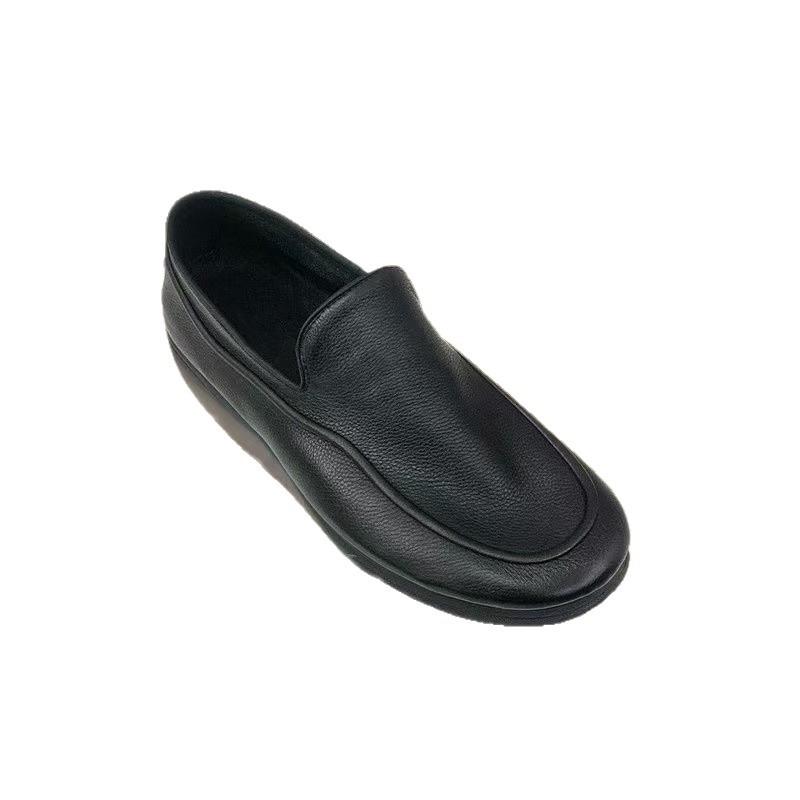 Fashion New Men's Leather Loafers Slip-On Driving Shoes Comfortable Soft Sole Casual Shoes Non-Slip Lightweight Flexible Sole for Men