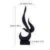 Abstract Flame Figurine for Desktop Display, Resin Sculpture Living Room And Bedroom