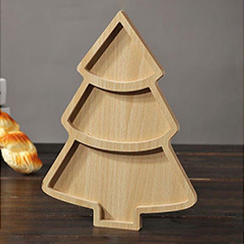 Christmas Tree Board Charcuterie Restaurant Dessert Board Christmas Tree Tray Plate for Food Appetizers Desserts Snacks Sushi
