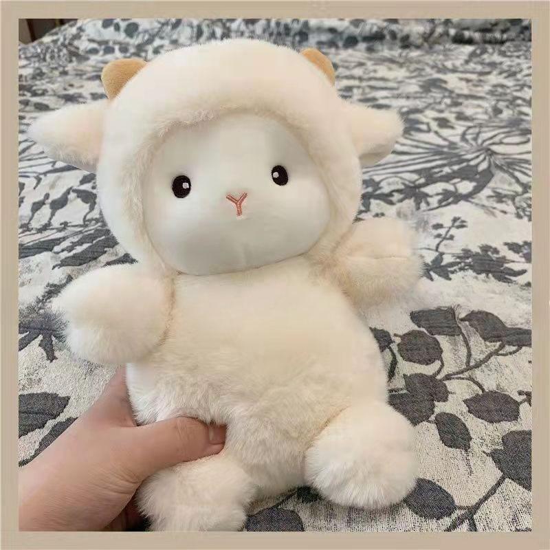 

Плюшевая игрушка кукла-овечка, лечебная тряпичная кукла, милая кукла, подушка для бросания, супермягкий подарок для друзей 23cm