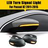 LED Sequential Side Mirror Turn Signal Lights 2Pc For VW Passat CC B7 Jetta MK6