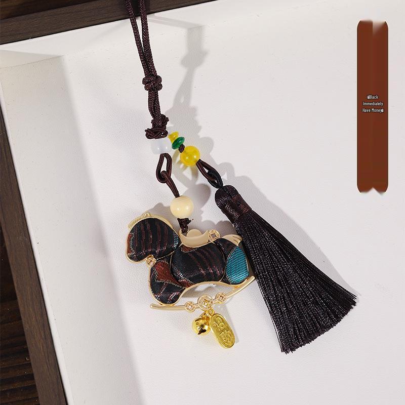 Song Jin DIY Keychain Kit: Year of the Horse Charm - Handcrafted Gift & Intangible Cultural Heritage