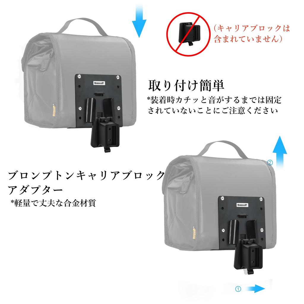 Rhinowalk Brompton Bicycle Front Bag, Insulated Lunch Bag, Large Capacity, Adjustable, Waterproof Rain Cover, Easy Installation, Brompton Compatible,