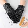 Men's And Women's Touch Screen Long Leather Gloves Winter Warmth Riding Ski Outdoor Driving Motorcycle Gloves Sports Full Finger