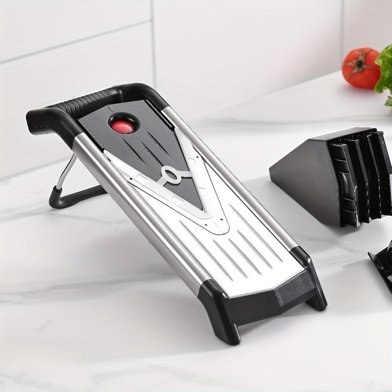 1pc, Kitchen Slicer, Stainless Steel Vegetable Slicer,Adjustable Thickness Food Mandoline Slicer for Potato Vegetable Onion,Multifunctional Vegetable