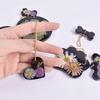 1 Piece New Design Dog Tag Bone Shaped Keychain Silicone Mould Key Chain Pendant Crystal Epoxy Resin Molds For DIY Making Tool