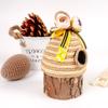 Bee Skep Honeycomb Festive Decor In Jute Material For Celebrations And Parties